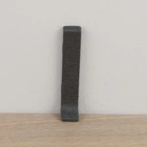 Koppelstuk gezandstraald donkergrijs (bij 5506) - Aluminium bewerkt - 10 x 60 mm Hoge Kwaliteit